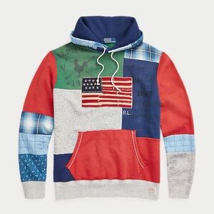 Polo by Ralph Lauren Flag Patchwork Fleece Hoodie